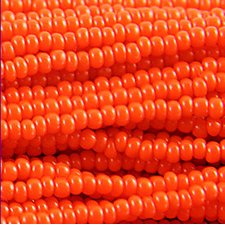 Preciosa Czech Seed Beads Opaque 11/0 - Orange (Full Hank)