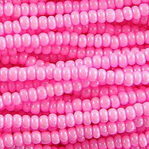 Preciosa Czech Seed Beads Opaque 11/0 Hank - Chalk Pink