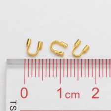Wire Guardian and Protectors 100pcs Gold Plated, 5x4mm