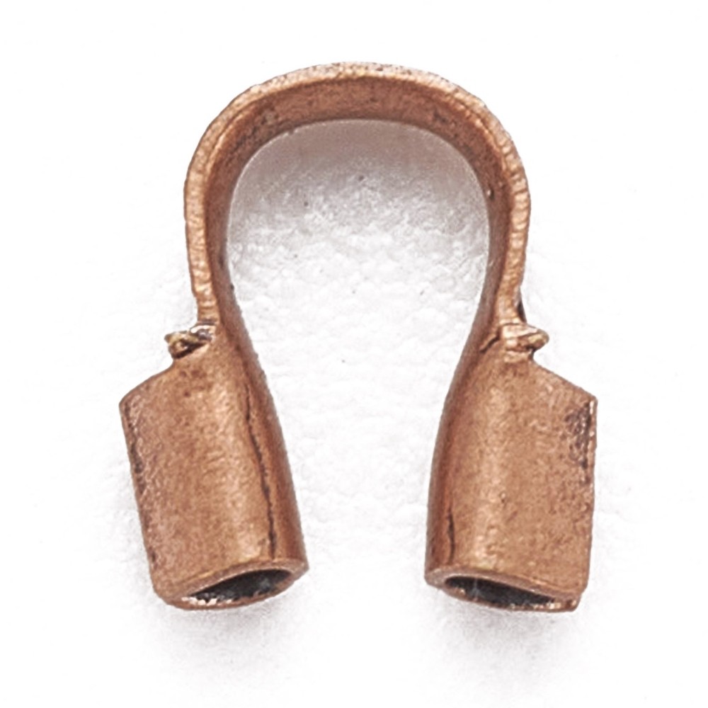 Wire Guardian and Protectors 100pcs Red Copper Bronze Color, 5x4mm
