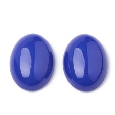 Resin Cabochons Flatback Embellishment,  Royal Blue,  18x13x5.5mm 10pcs