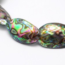 Natural Abalone Paua Shell Bead Pendant 18-25mm 1pc