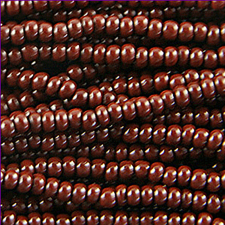 Preciosa Czech Seed Beads Opaque 11/0 - Dark Brown (Full Hank) 13780