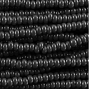 Preciosa Czech Seed Beads Opaque Hank 11/0 - Black