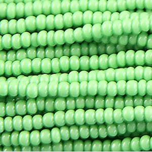 Preciosa Czech Seed Beads Opaque 11/0 - Light Green (Full Hank)