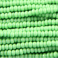 Preciosa Czech Seed Beads Opaque 11/0 - Light Green (Full Hank)