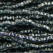 Preciosa Czech Seed Beads Silverlined hank 11/0 - Grey