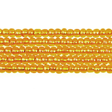 Preciosa Czech Seed Beads Silverlined 11/0 - AB Rainbow Yellow (Full Hank)