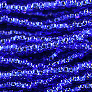 Preciosa Czech Seed Beads Silverlined  Hank 11/0 - Sapphire  Blue