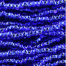 Preciosa Czech Seed Beads Silverlined  Hank 11/0 - Sapphire  Blue