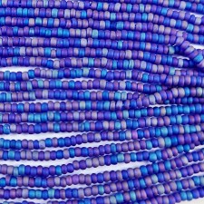 Preciosa Czech Seed Beads Matte 11/0 - Transparent AB Capri Blue  Full Hank