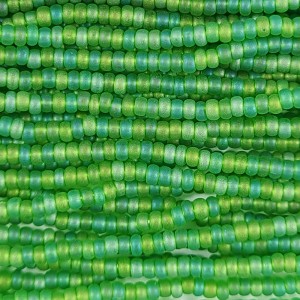 Preciosa Czech Seed Beads Matte11/0 - Transparent AB Lt Green (Full Hank)