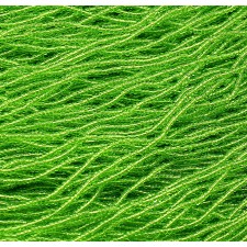 Preciosa Czech Glass Seed Beads Transparent 13/0 - Green Chartreuse (Full Hank)